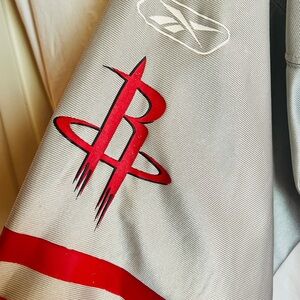 Official Houston Rockets #3 Steve Francis Red and Gray Men's Jersey XL